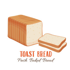 Toast bread icon