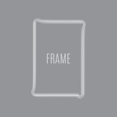 Spray texture frames isolated on white background. Set of frames in form round and square. Grunge frame for banner, vector illustration