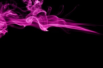 Obraz na płótnie Canvas Abstract color smoke on black background, purple smoke background,purple ink background,Violet smoke, beautiful color smoke