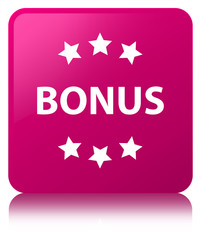 Bonus icon pink square button