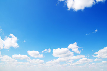 blue sky with clouds