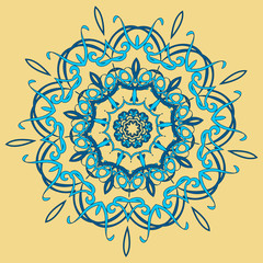 Arabic color mandala