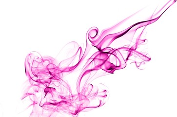 Obraz na płótnie Canvas Abstract Violet smoke on white background, Violet background,Violet ink background,purple smoke,beautiful color smoke