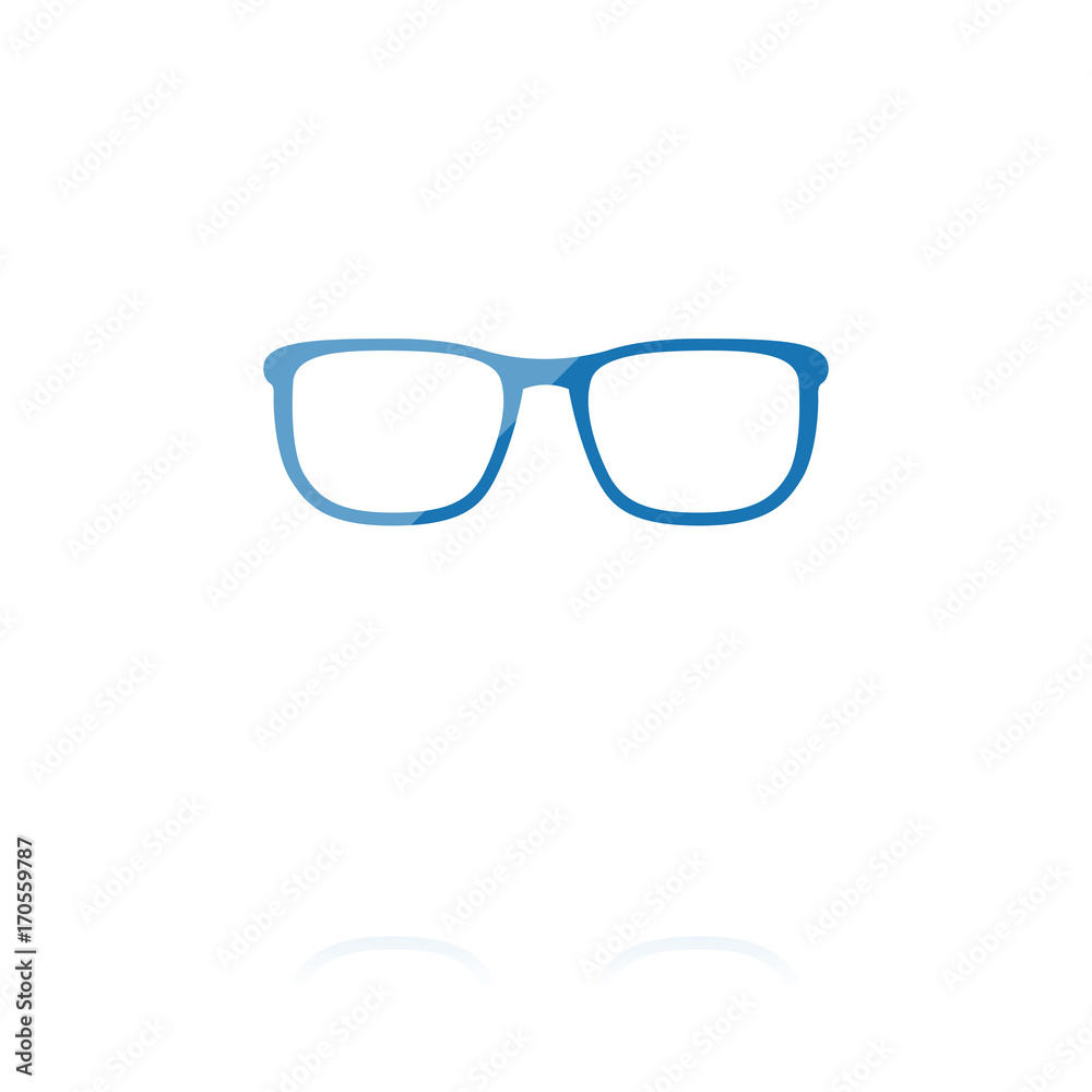 Sticker farbiges symbol - brille