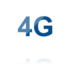 Fototapeta premium Farbiges Symbol - 4G-Symbol