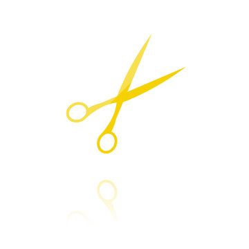 Farbiges Symbol - Schere