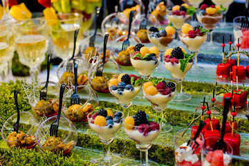 Delicious sweet treats. Holiday candy bar.