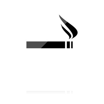 farbiges Symbol - Zigarette