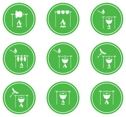 Set of barbecue icons