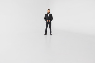 Fototapeta premium young business man isolated on white background