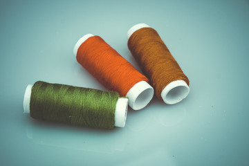 thread rolls with filter effect retro vintage style