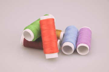thread rolls with filter effect retro vintage style