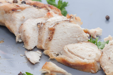 grilled chicken breast on plate