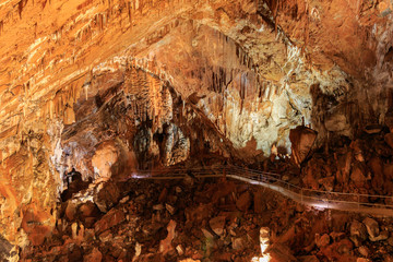 Manita pec hidden cave on top of the Velebit mountain in National park Paklenica