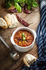 Mexican chili con carne.
