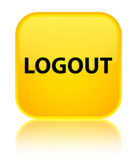 Logout special yellow square button