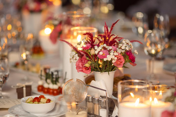 Candles on the table