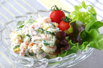 ポテトサラダ　家庭料理
