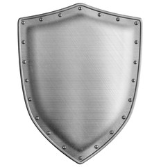 Simple medieval shield 3d illustration