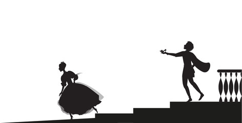 39 883 Fairy Tale Silhouette Wall Murals Canvas Prints Stickers Wallsheaven