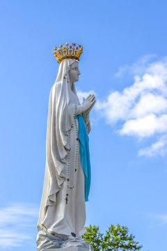 The Statue Of Our Lady Of Lourdes. France