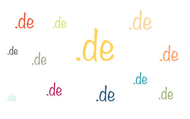 Wallpaper - bunte de-Webadressen