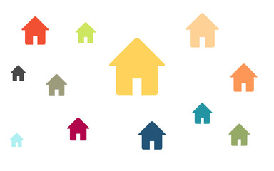 Wallpaper - bunte Häuser - Wohnungen