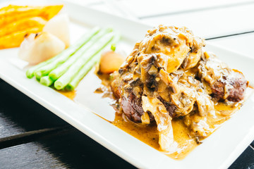 Grilled beef meat steak