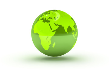 green globe sphere