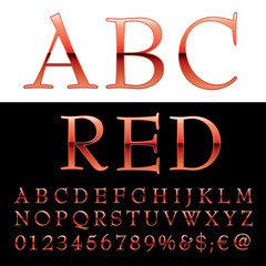 abc red letters