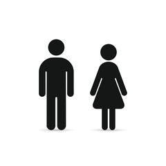 Man and Woman icon, vector isolated flat design symbol