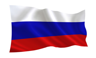 Fototapeta premium Russian flag. Russia flag. Flag of Russia. Russia flag illustration. Official colors and proportion correctly. Russian background. Russian banner. Symbol, icon. 