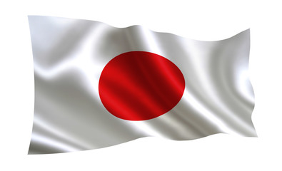 Japan flag. Japanese flag. Flag of Japan. Japan flag illustration. Official colors and proportion correctly. Japanese background. Japanese banner. Symbol, icon. 