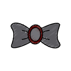 Decorative bow isolated icon vector illustration graphic design