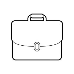 business briefcase document portfolio accessory vector illustration