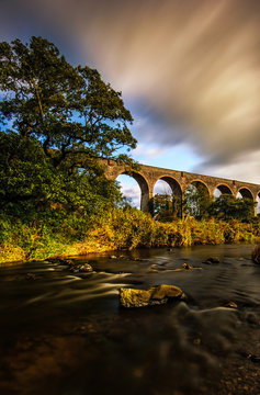 Stillness in the Wind: even if all the elements are running around ... this strong viaduct shows stillness! Near Tassagh in County Armagh, Northern Ireland, United Kingdom