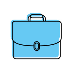business briefcase document portfolio accessory vector illustration
