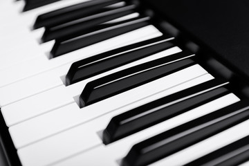 Naklejka premium Piano and piano keyboard