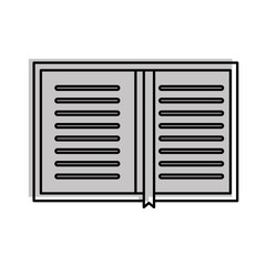 overhead view of a book personal organiser planner bookmark vector illustration