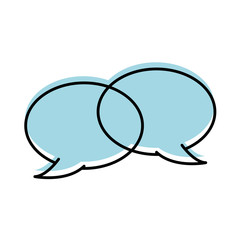 speech bubbles chat comment message talk vector illustration