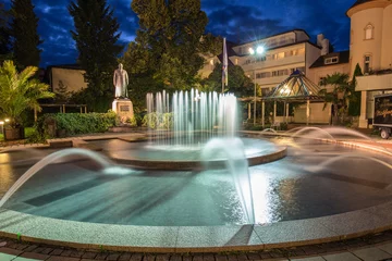 Photo sur Plexiglas Fontaine Bad Wörishofen Denkmalplatz Kneipp Statue