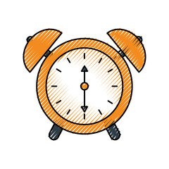alarm clock time alert bell hour concept vector illustration