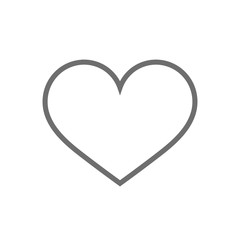 Linear heart icon