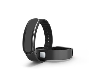 fitness bracelet smart watch on white background 3d