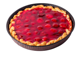 berry round pie isolated on a white background