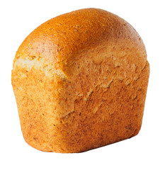 Loaf of black bread. isolated white background