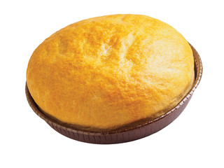 Loaf of black bread. isolated white background