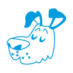 Dog pet cartoon icon vector illustration graphic design