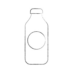 bottle juice drink market product element vector illustration