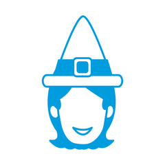 woman vintage hat icon vector illustration graphic design